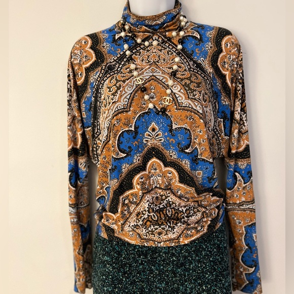 Free People Eclipse combo chase me stylish colorful top/blouse - Picture 3 of 16